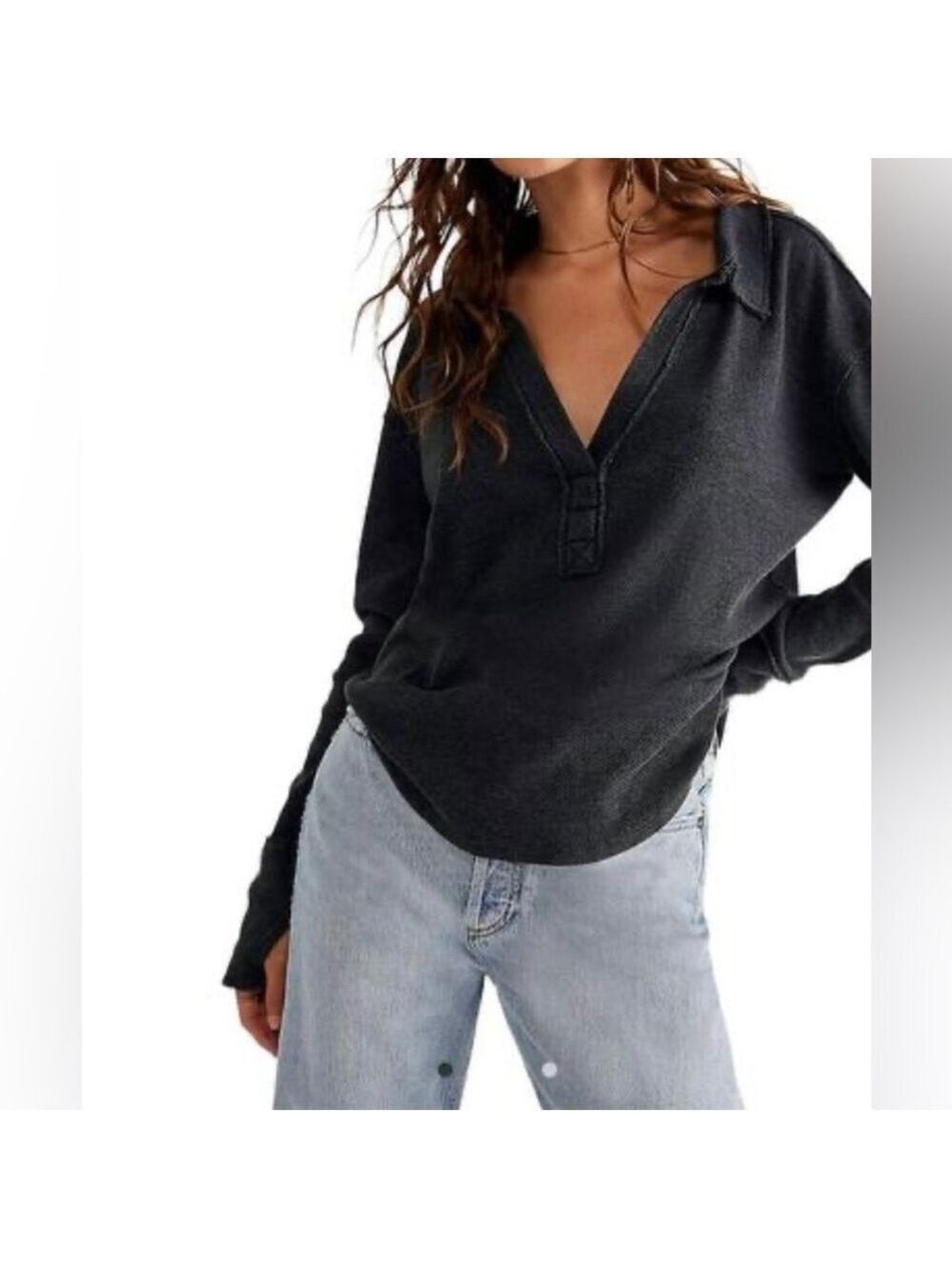 Free People NWT Anakin Thermal Top - Picture 10 of 10